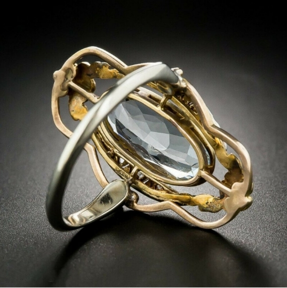 Clearance zicronia 925 sterling Sl The Material But The Color Is Gold - Picture 4 of 5